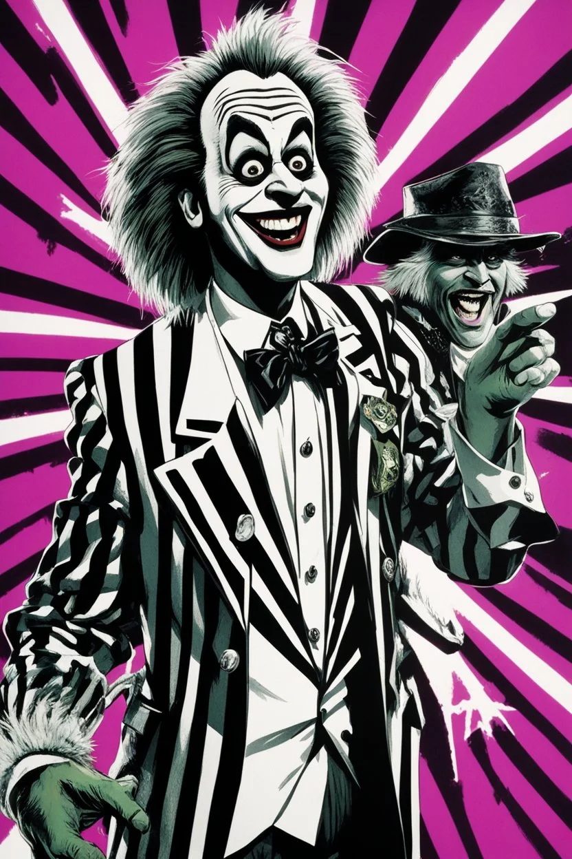 think about a commercial poster script with a trader in a beetlejuice outfit pointing his finger to the camera with a smile, saying "yes, you." Bigger! Wilder! Whoa!