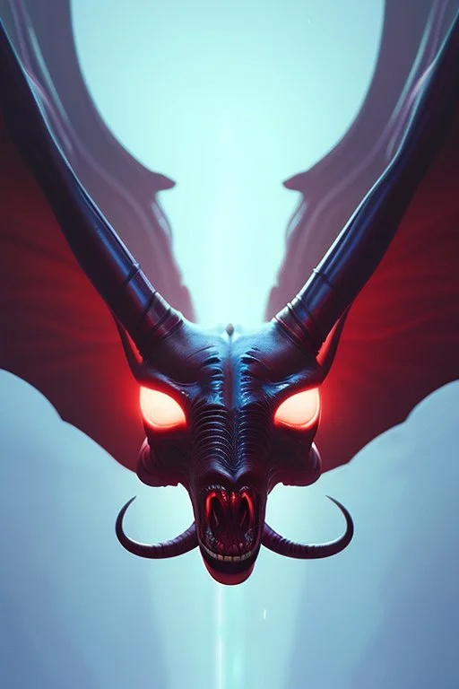 Alien Jersey Devil,8k, highest quality, smooth, sharp focus, illustration, digital painting, highly detailed, epic composition, cinematic, beautifully lit, artstation hq, behance hd, trending on artforum