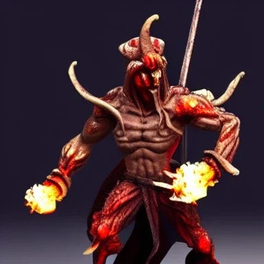 A demonic fist fighter