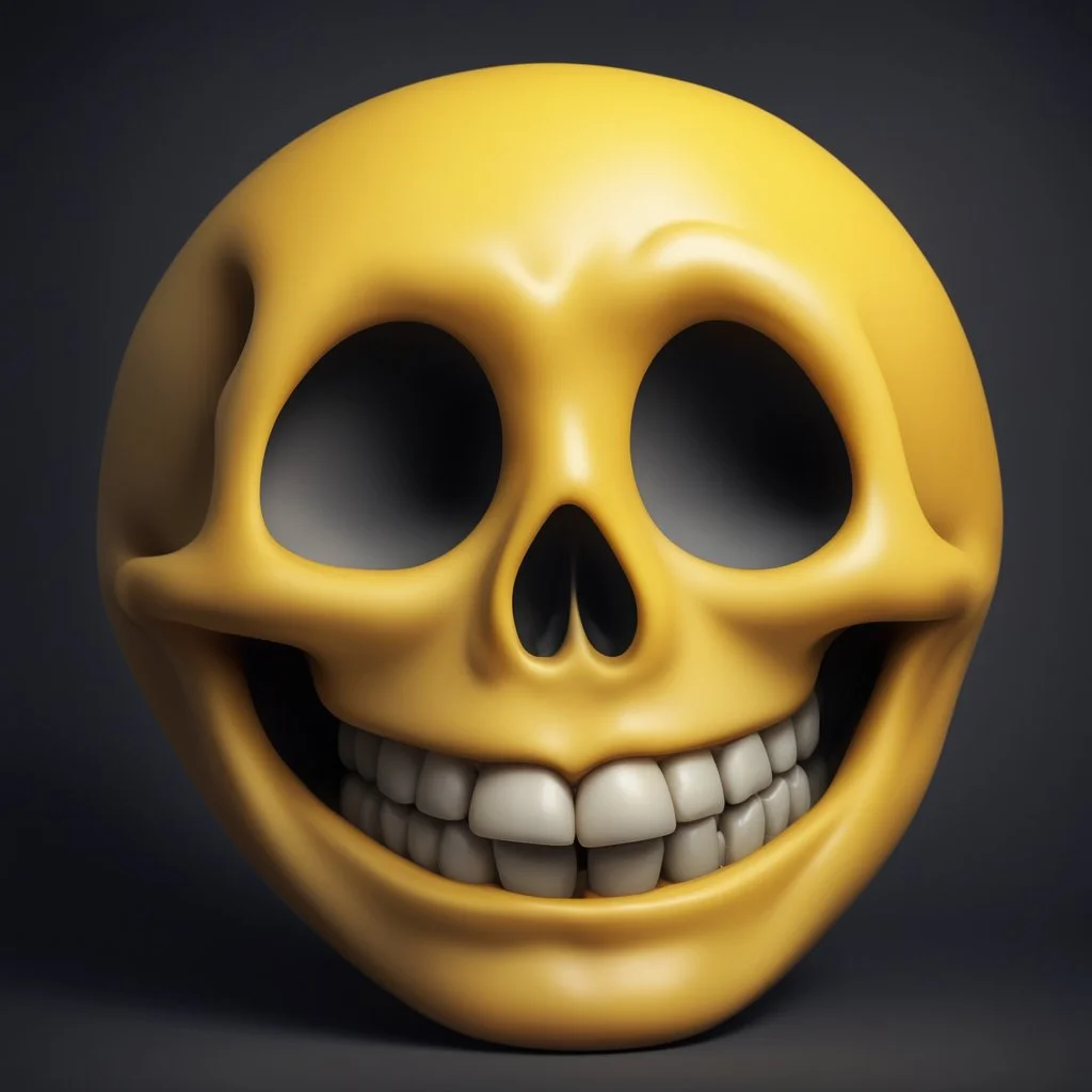 ANATOMICALLY CORRECT SKULL OF A SMILEY FACE