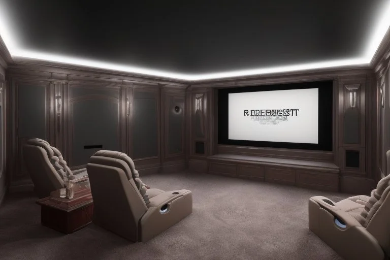 a dedicated home cinema room