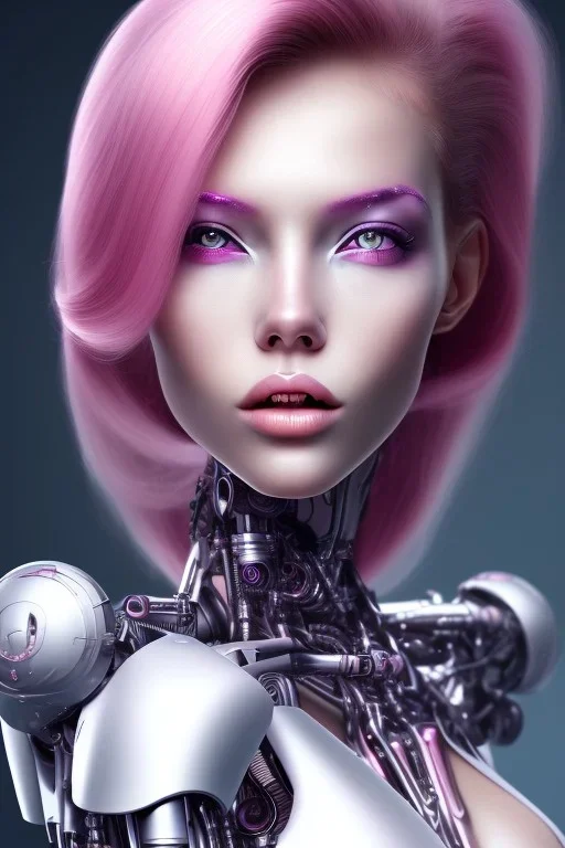 cyborg, pink hair, sexy, perfekt, real, dream