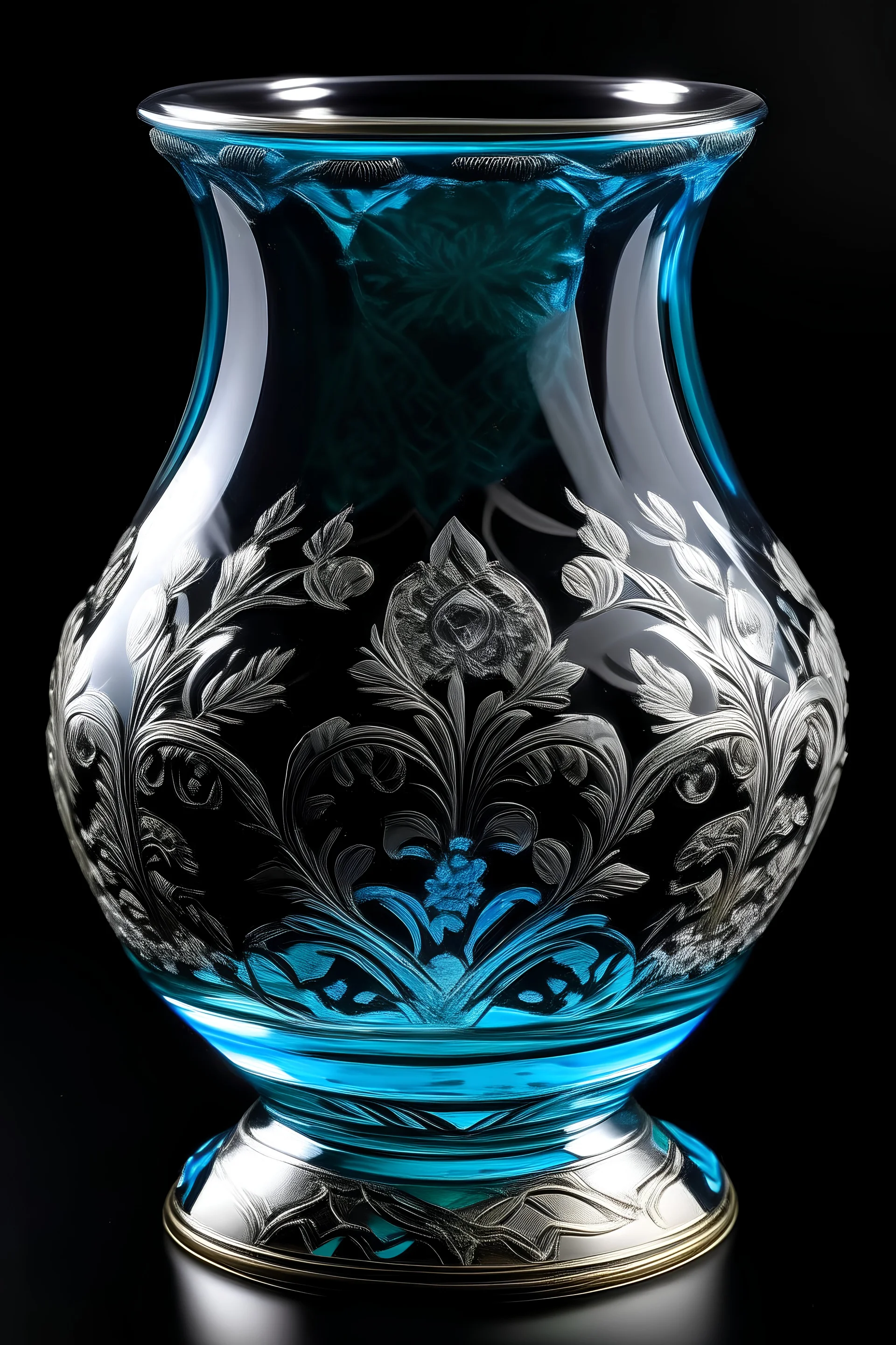 kazakh crystal vase