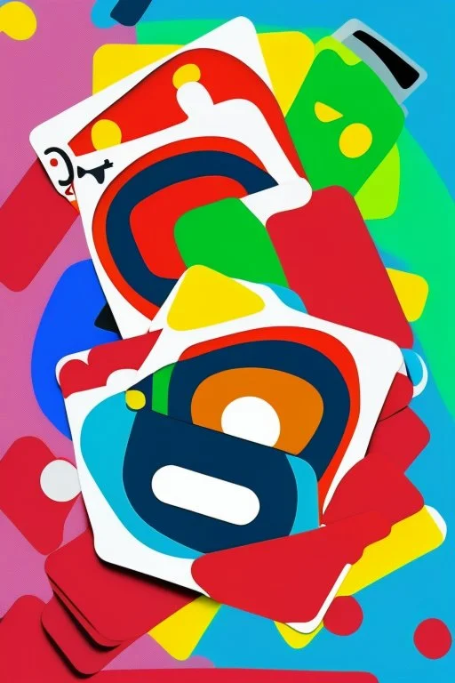 Create a vibrant and engaging image for Uno cards themed slides. Include iconic Uno card elements such as colorful numbers (0-9) and action cards (Skip, Reverse, Draw Two, Wild). Ensure the background is lively and represents the playful spirit of the Uno game. Use a balanced composition and vibrant color palette to make the image visually appealing for presentation slides. Feel free to add a touch of creativity while staying true to the Uno card theme