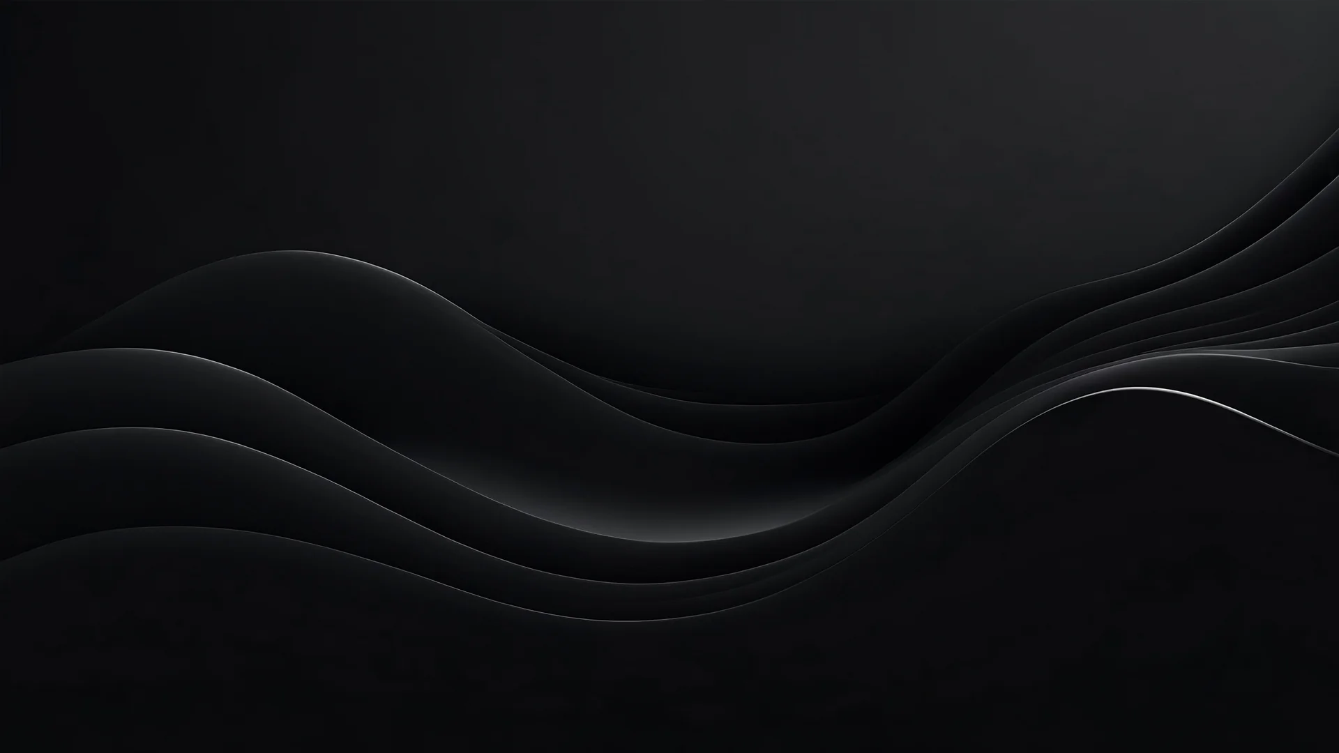 4K black abstract gradient background grain texture effect dark vibrant color flow wave copy space