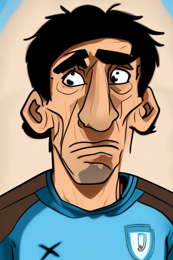 Damian Martinez Argentine football player cartoon 2d