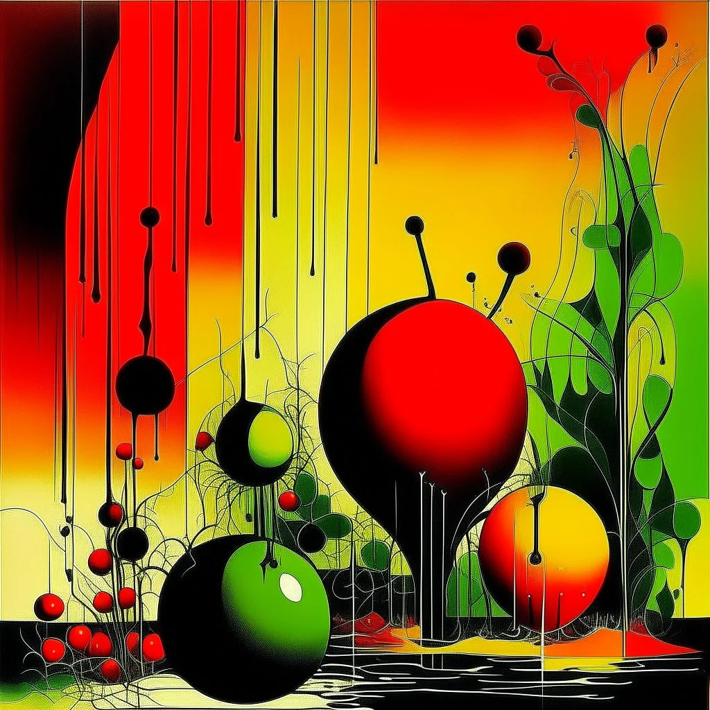 Global warming graph schema, abstract surrealism, by Graham Sutherland and Arthur Secunda, silkscreened mind-bending illustration; asymmetric, Braille art, warm colors, dark shine, by norman Bel Geddes, saturated colors, morse code Matrix vertical artifacts