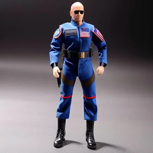 G.i. Joe plastic Biden toy doll airforce flightsuit faces hair sunglass with black boots full body in package 2020