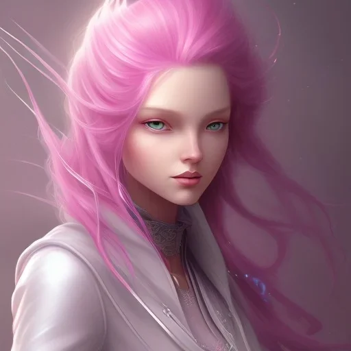 Maga de cabelo rosa