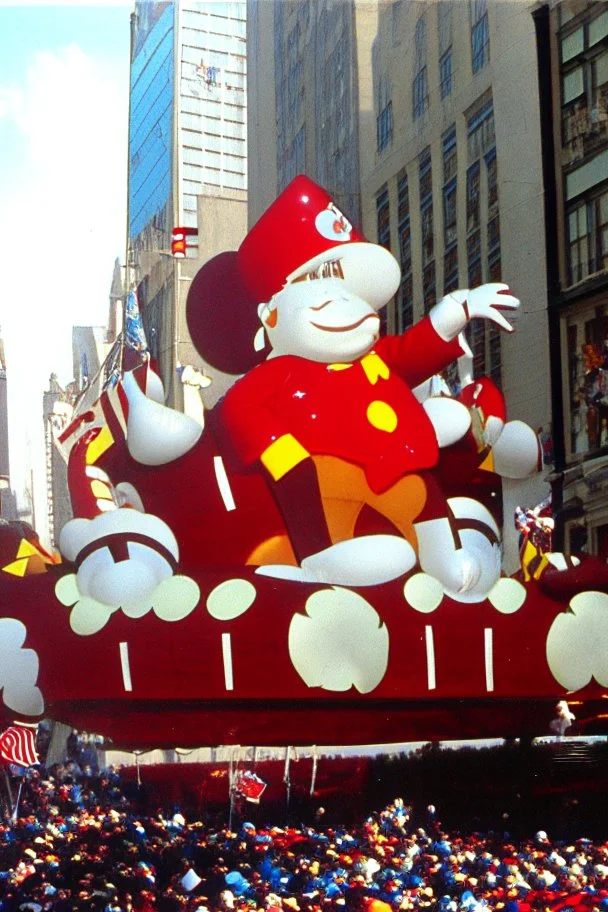 macy's day parade float of Bill Newton