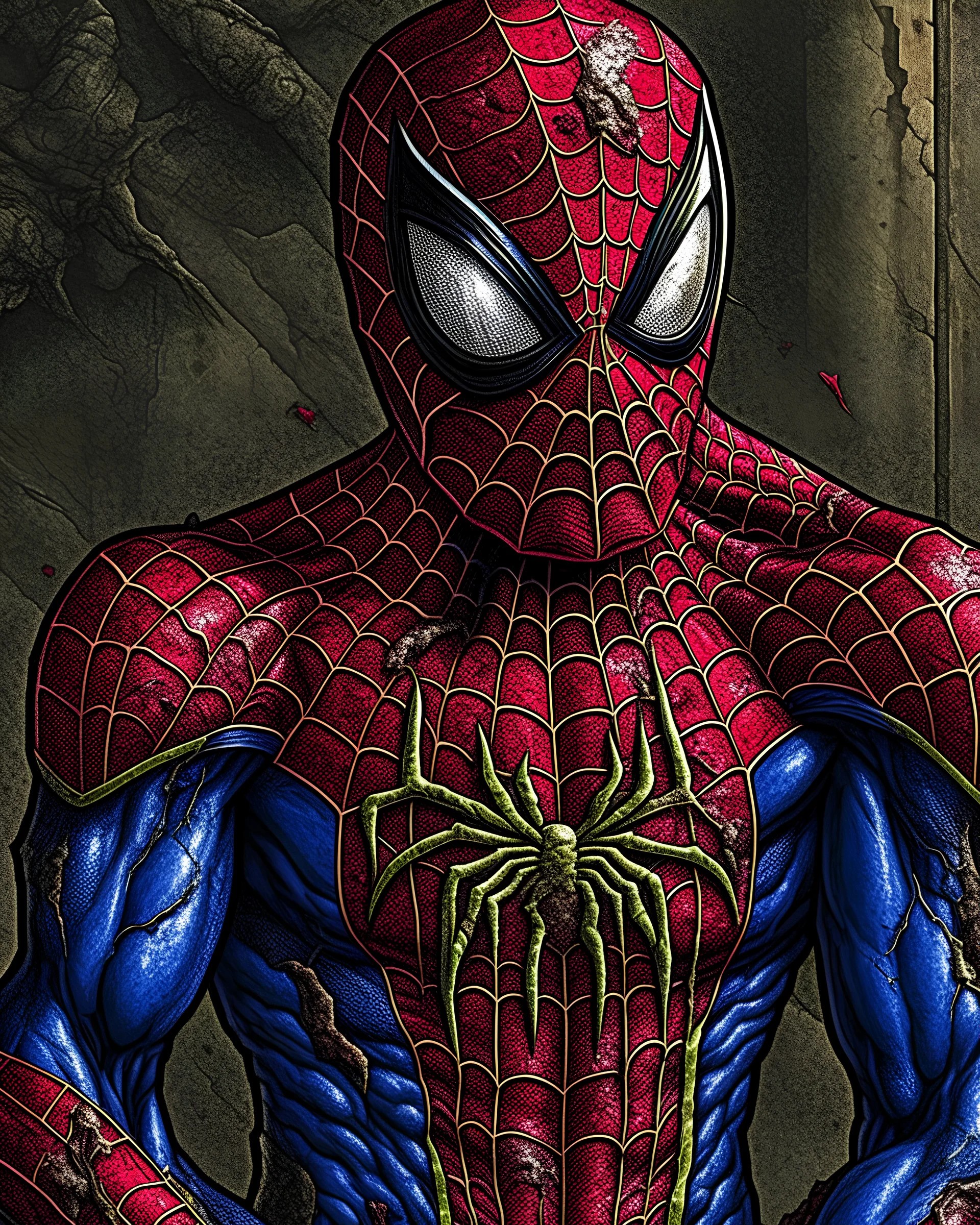 spiderman but zombie,details