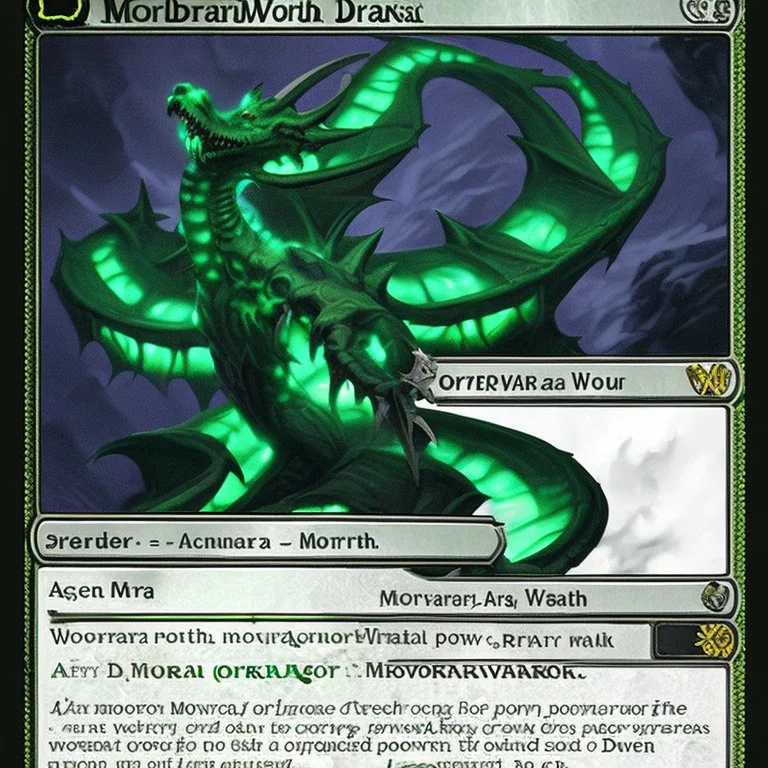 Morvorax, God of Wealth, Power, and Corruption, an ancient green dragon
