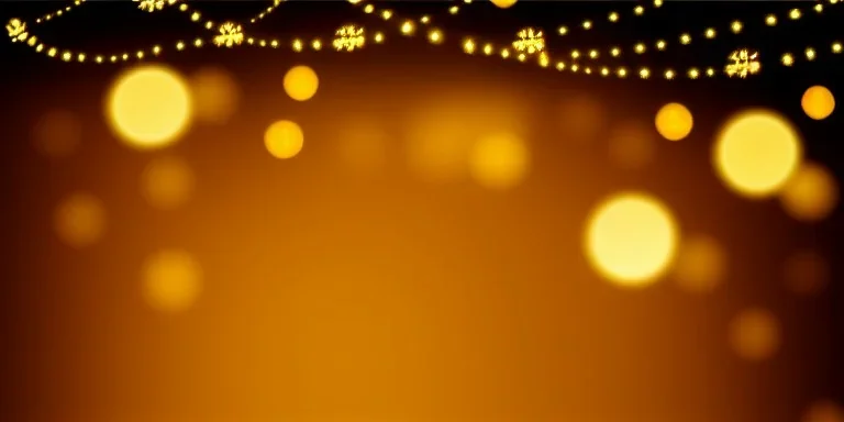 Festive abstract bokeh background - golden bokeh lights, beige - New Year, Anniversary, Wedding, banner