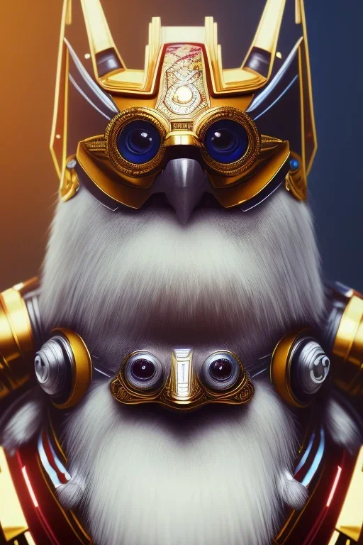 a beautiful full frame portrait digital painting of futuristic jiraiya portrait, bananapunk robot, wide angle view, close-up, macro lens, centered camera, titanium accents, intricate details, small minutiae, tiny features, particulars, colorful, 8k, least ambient occlusion, volumetric lighting, volumetric clouds