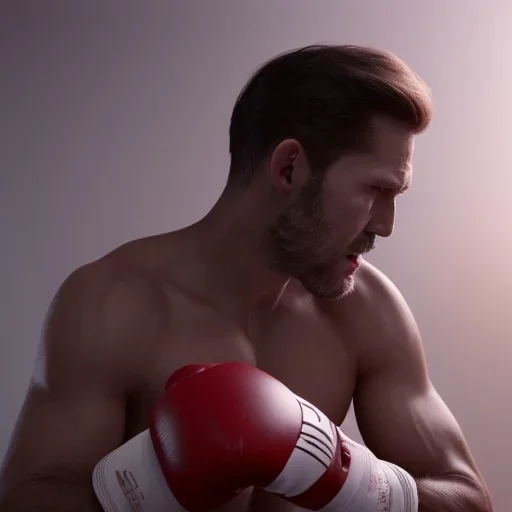 Man boxing full body detail, unreal 5, octane render,cinema4d, dynamic lighting, 8k, redshift render, highly, hyperrealism ultra detailed, hyper realistic.