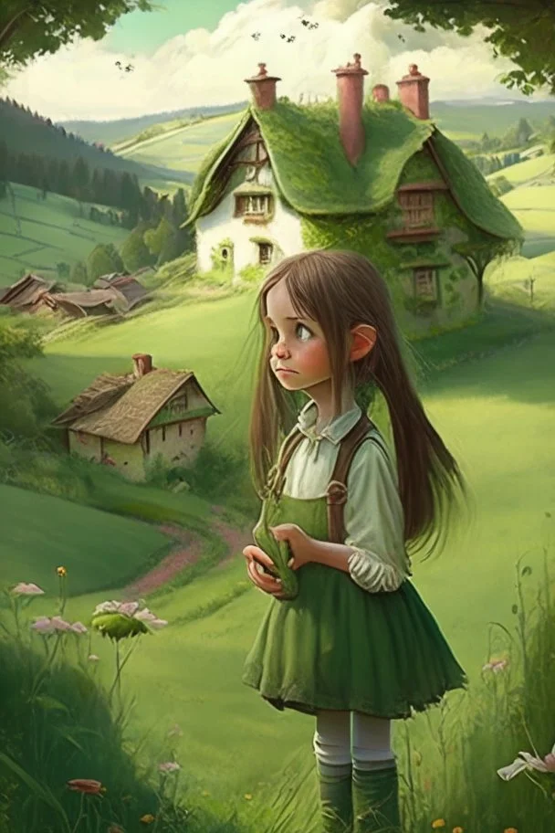 Once upon a time, in a small village nestled between rolling hills and lush green fields, there lived a curious teeneage girl named Lily. She was an imaginative child with an insatiable desire for adventure.