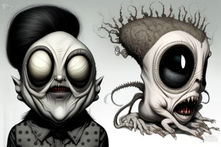 thousand creepy fingers and thousand creepy eyes in artistic form by Chet Zar and Anton Semenov and Michael Hussar spine-chilling mind-bending in a style of Dec-Art thousand opened eyes - XENO digital art All in one : hyper realistic fantasy eerie fusion of monster and earthworm JIM and Clownfish and Grumpy Cat and alien into one with a thousand creepy fingers, levitating, albino, sharp digital painting, video game digital art, anthropomorphic space shark, trevor phillips, cute little troll,