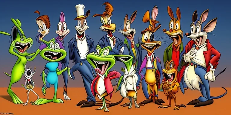 all the looney toons as real people . extra creepy