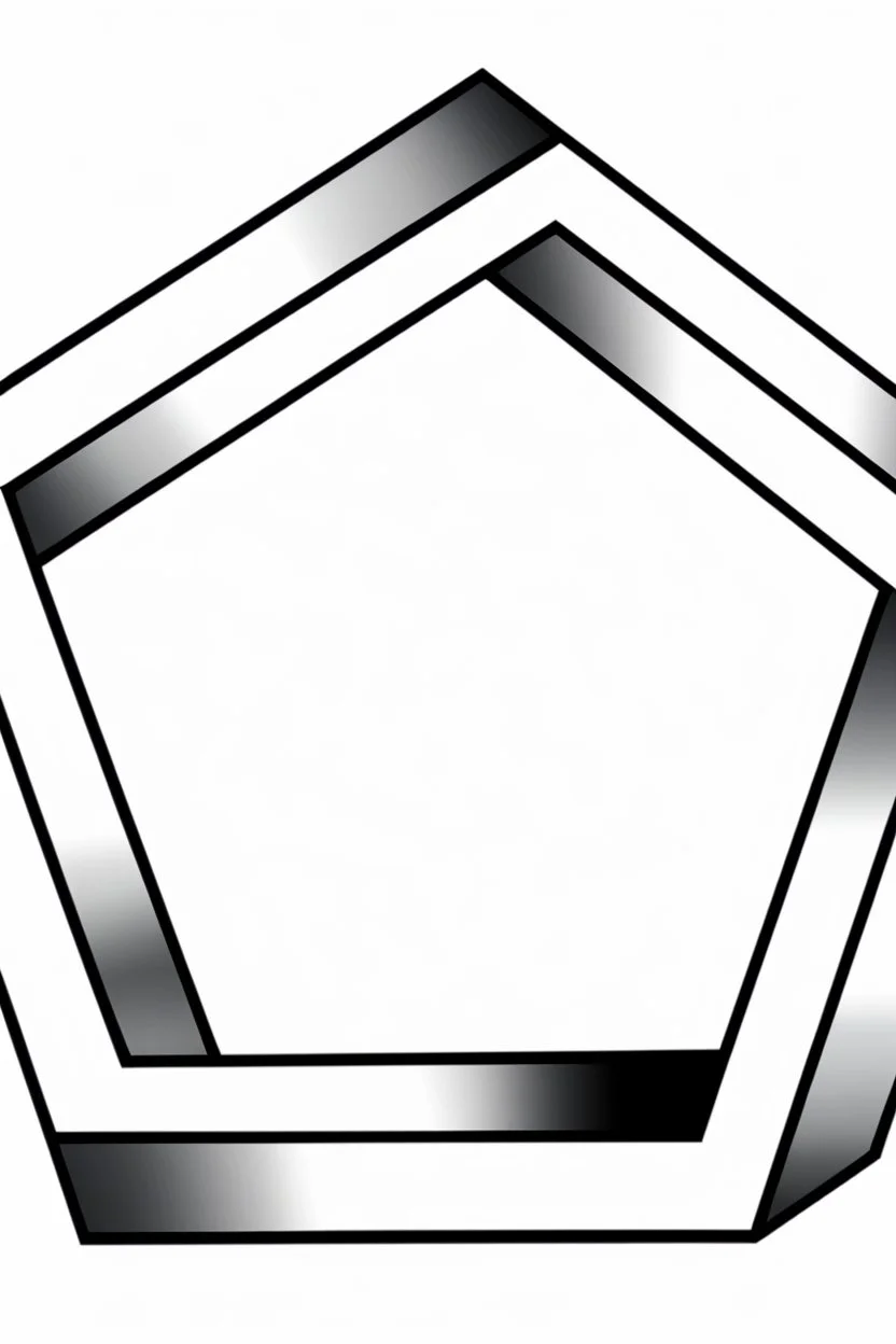 Impossible Pentagon; Optical Art; eldritch; elegant; fantastical; intricate; hyperdetailed; holographic; magnificent; meticulous; mysterious; ominous