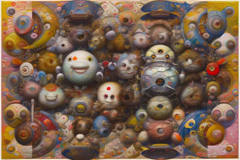 Patchwork stitchwork by Meghan Duncanson, Takashi Murakami, Jennifer Lommers and Didier Lourenço