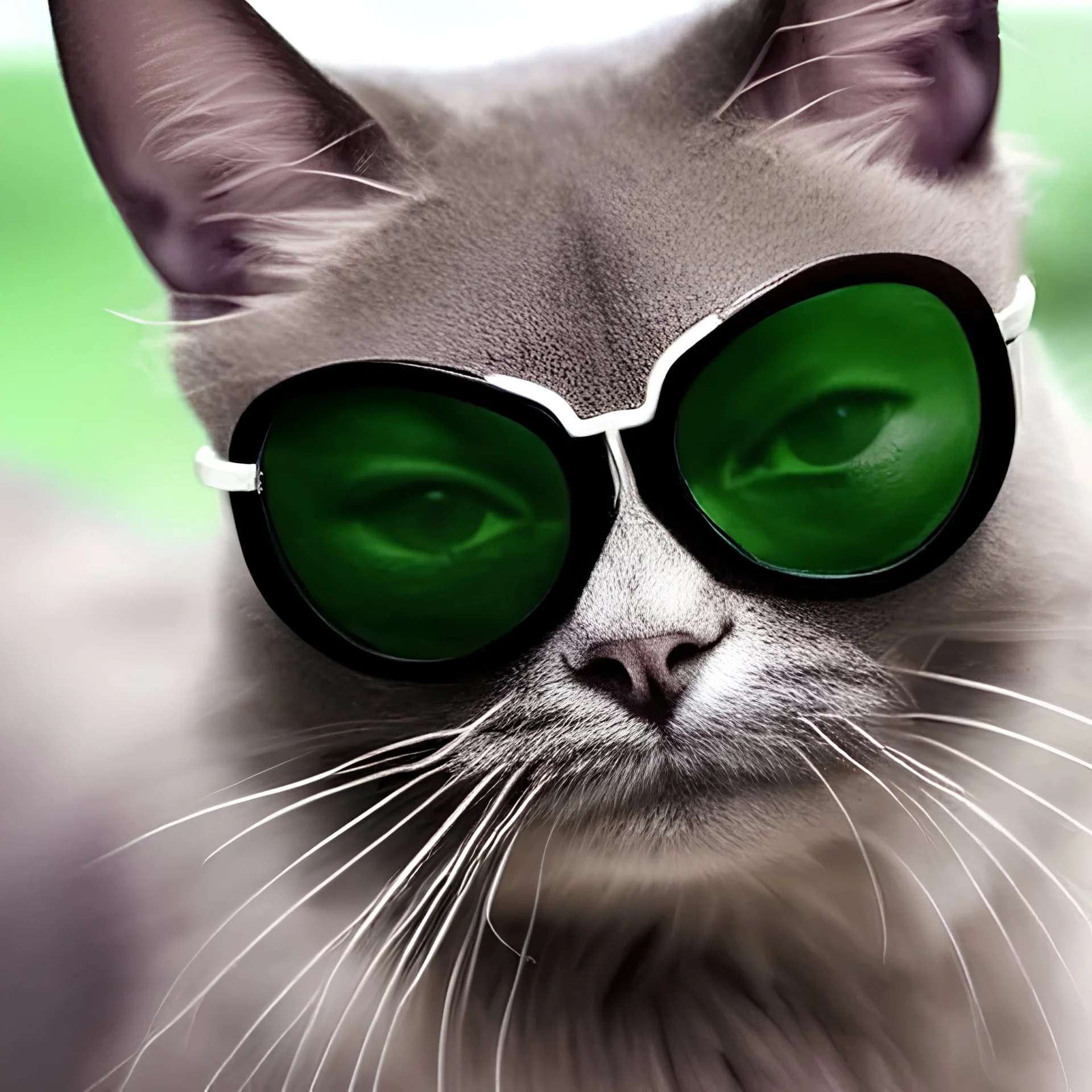 Gangster cat in sunglasses