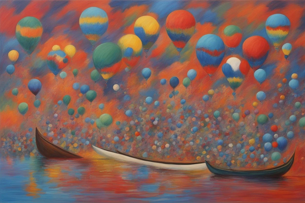 Painting titled: "The Amazing Journey of Colors"