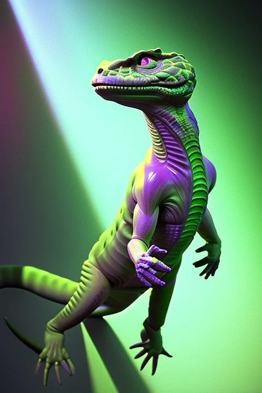 Reptilian humanoid,smooth, bright，soft light atmosphere, light effect，vaporwave colorful, concept art, smooth, extremely sharp detail, finely tuned detail, ultra high definition, 8 k, unreal engine 5, ultra sharp focus