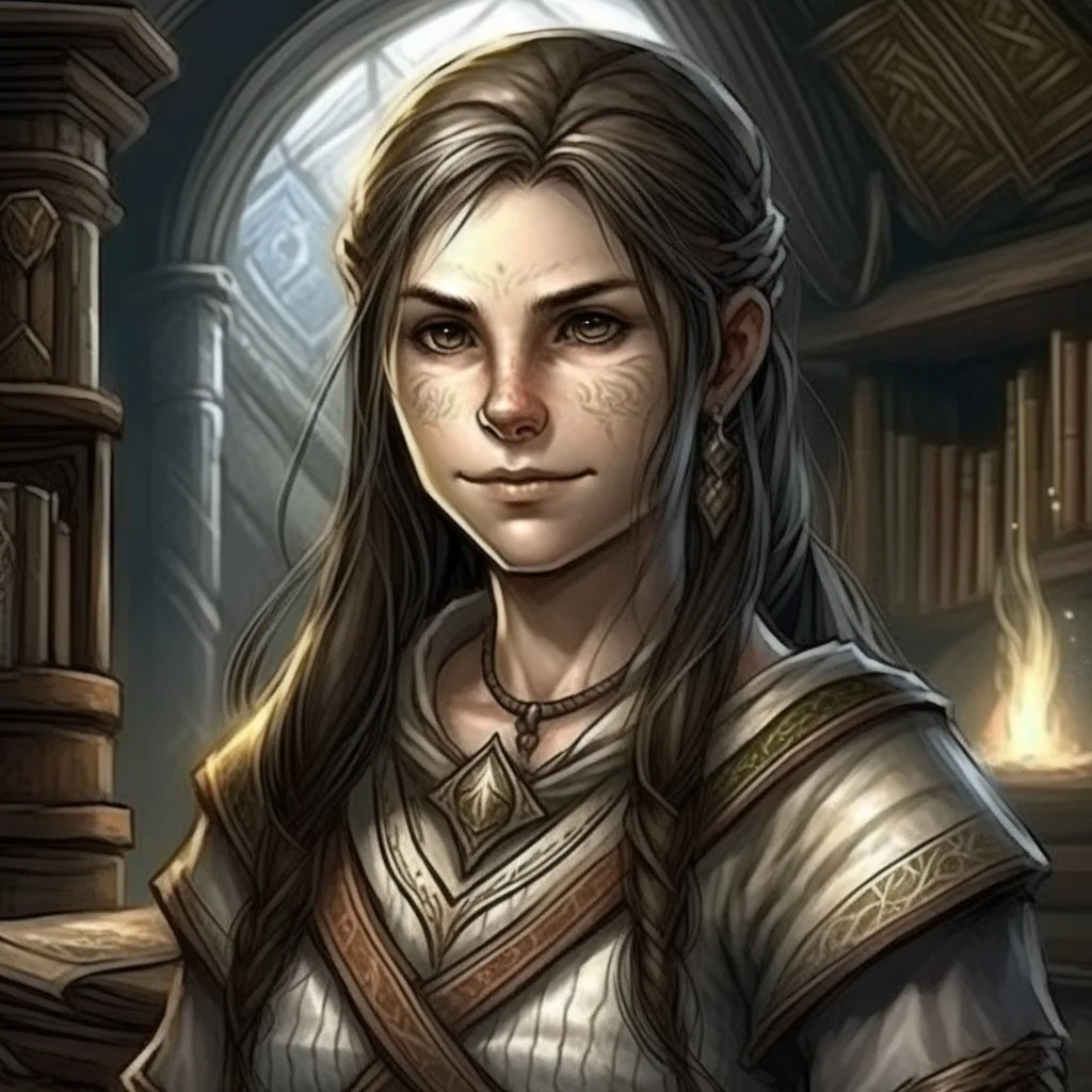 sorcerer, elder scrolls, female, pretty, attractive, hermaeus mora, aged 13