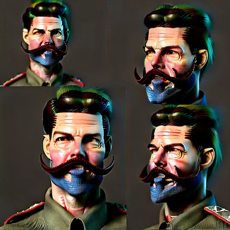 Tom Cruise beard Christmas military cyberpunk