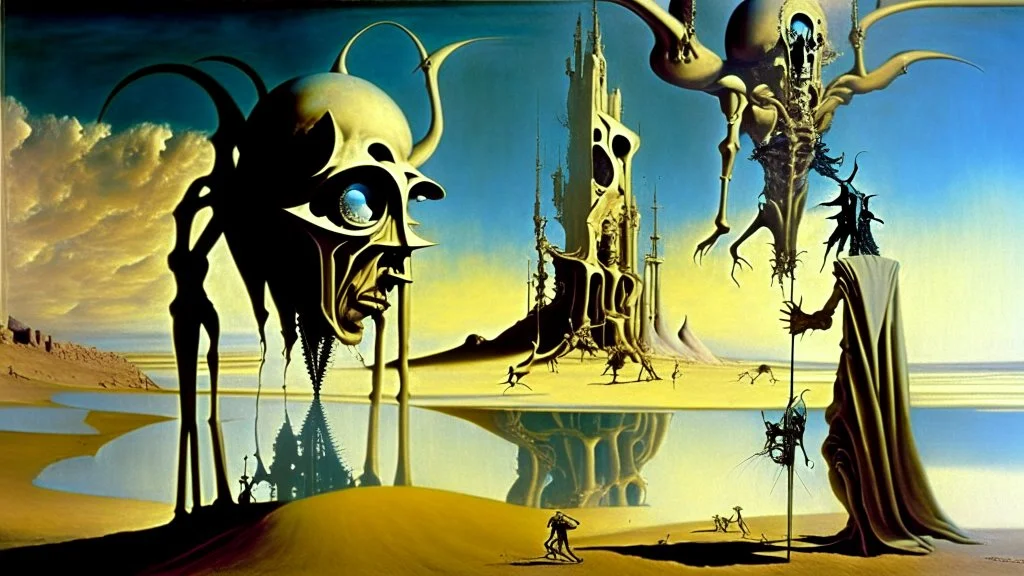 Dali´s "La Tentación de San Antonio" futuristic