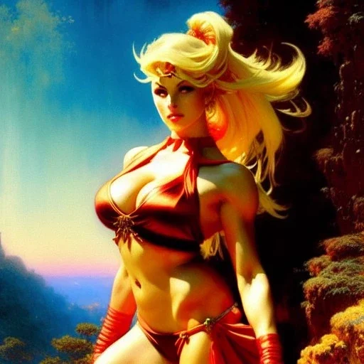 Drawing of beautiful face,busty Cammy-street fighter,intense stare,Minimal ancient armor, balanciaga fashion clothe painting by gaston bussiere, greg rutkowski, yoji shinkawa, yoshitaka amano, tsutomu nihei, donato giancola, tim hildebrandt, oil on canvas, cinematic composition, extreme detail,fit full head inside picture,16k