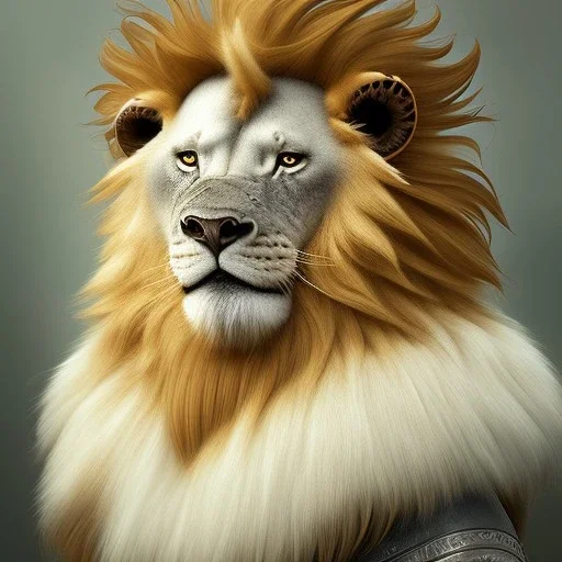 a Portrait of king lion as Jean Baptiste Monge