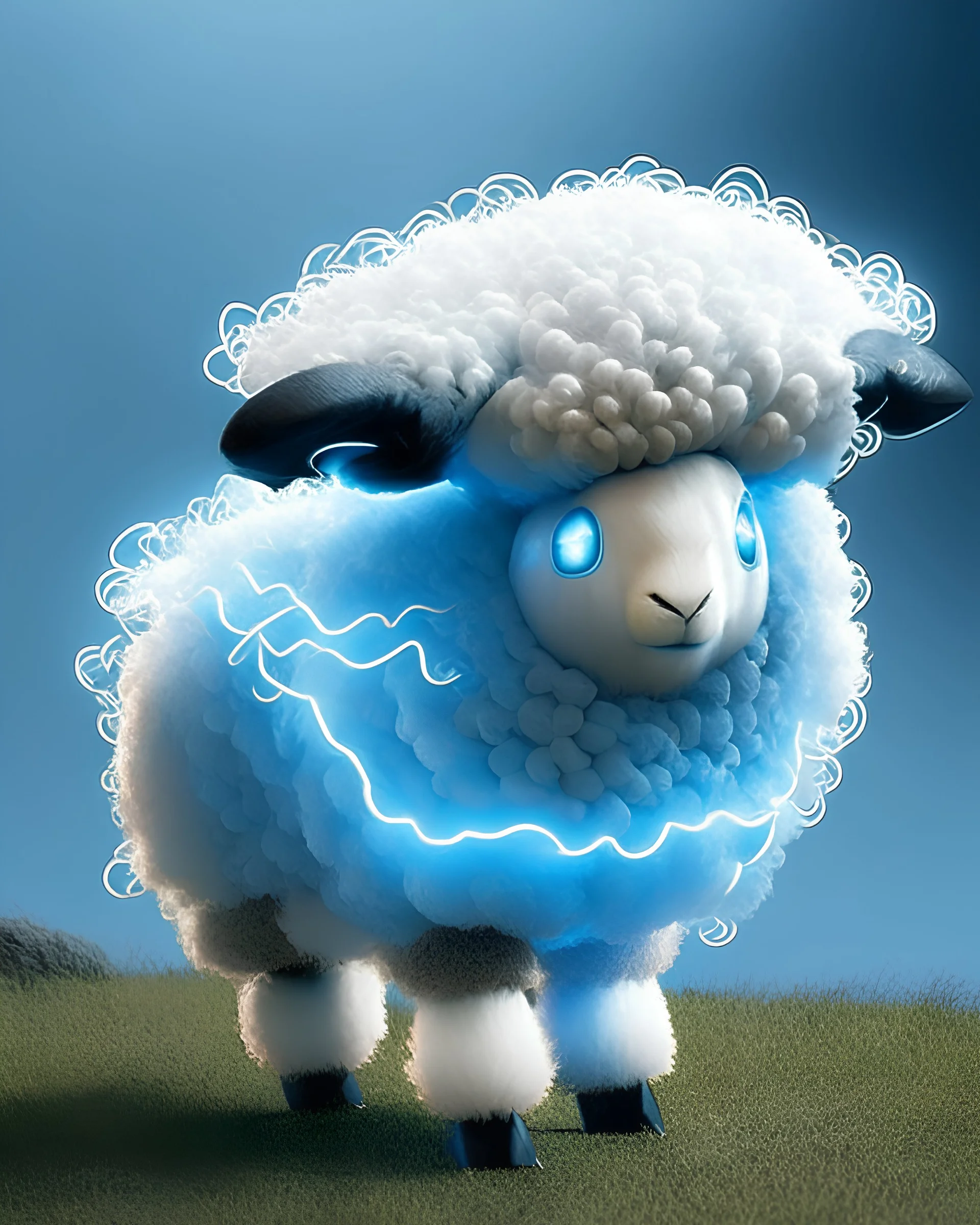 an electric-type pokemon that resembles a sheep