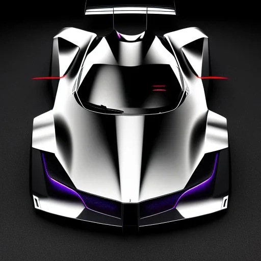 powerful concept future hyper car, dark color fade theme, large engine protruding from the hood, ultra detail