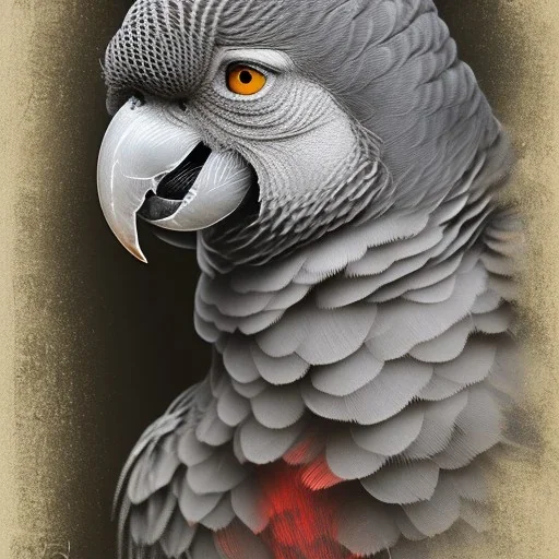 african grey parrot