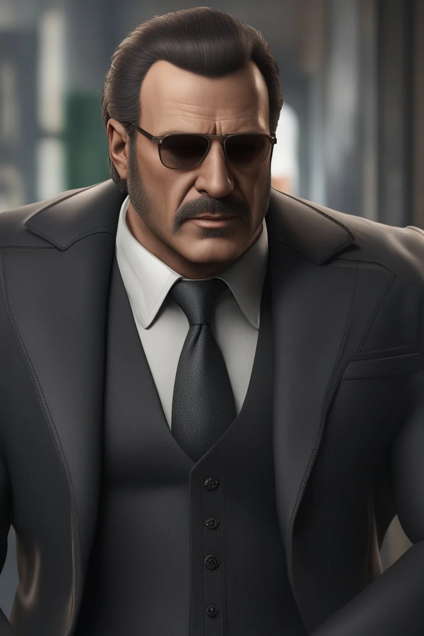 A hyper-realistic, Italian mafia man, full size ,Photo Real, HOF, full size, practicality,manufacturability,performance, (((realism, realistic, realphoto, photography, portrait, realistic, elegant, charming, , professional photographer, captured with professional DSLR camera, trending on Artstation, 64k, ultra detailed, ultra accurate detailed, bokeh lighting, surrealism, Thomas Kinkade backgroun