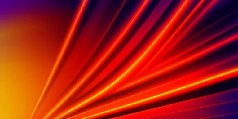 Vector technology abstract background with dynamic amorphous vector flowing gradient particle water curve waves and modern red, yellow, orange lines. Retro futurism geometric, cyberpunk.