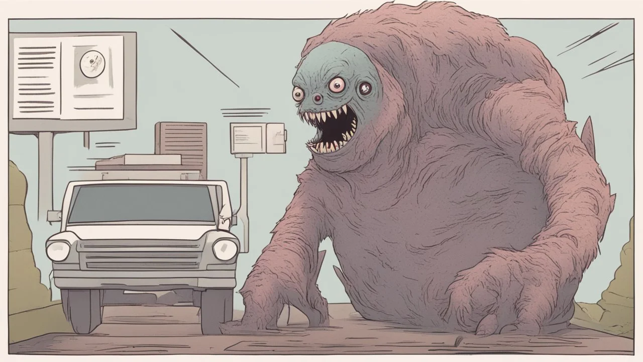 وحش مخيف للسفر عبر الزمن