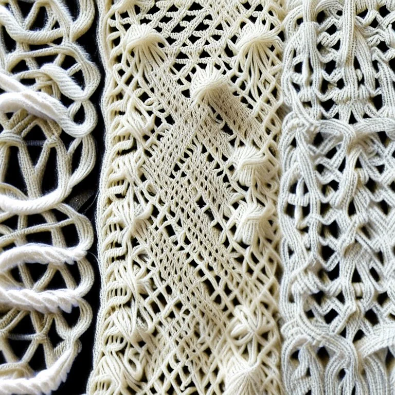 Fabrics texture macrame