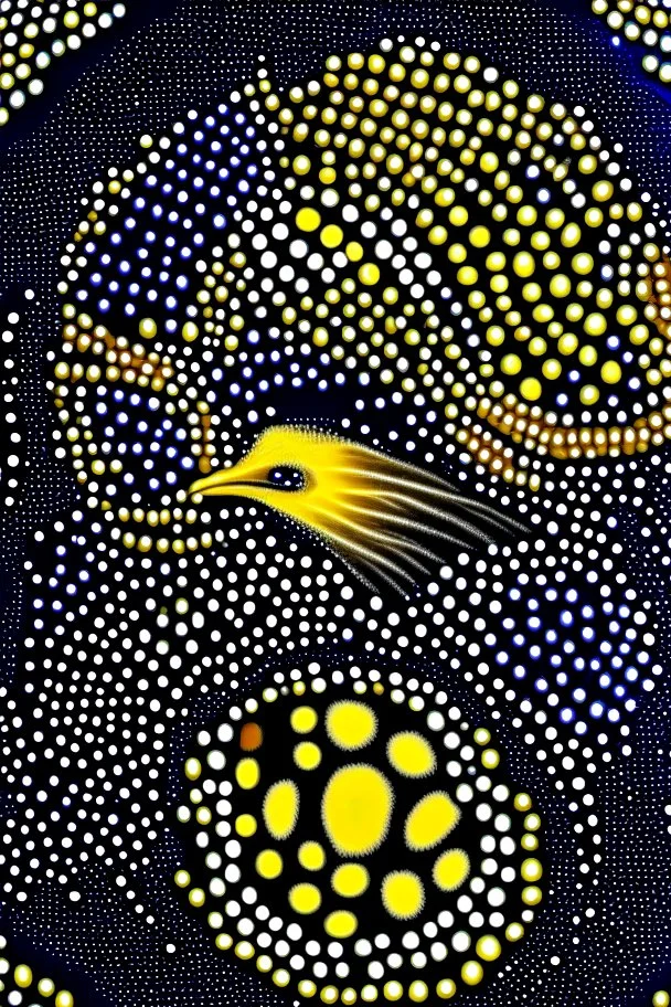 west coast eagles aboriginal dot painting guernsey