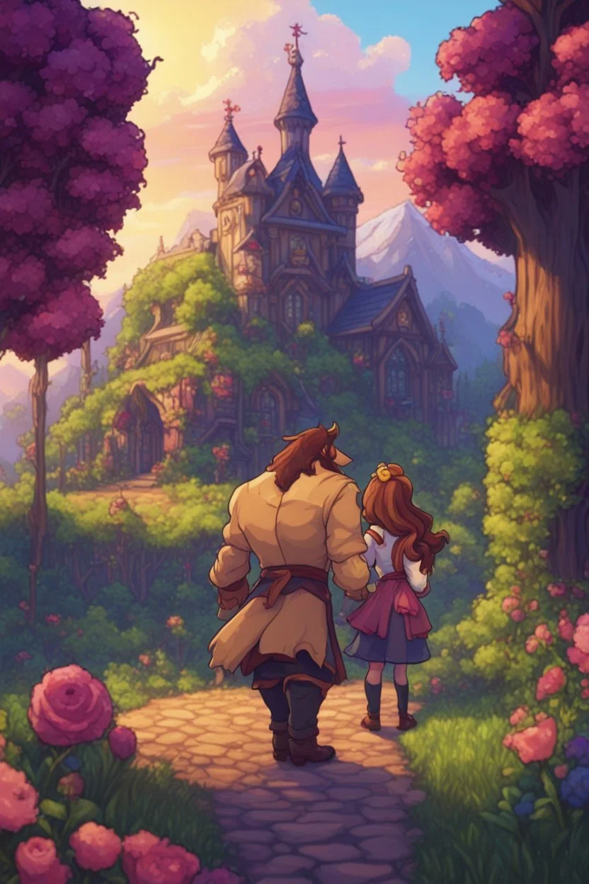 beauty and the beast, stardew, valley style