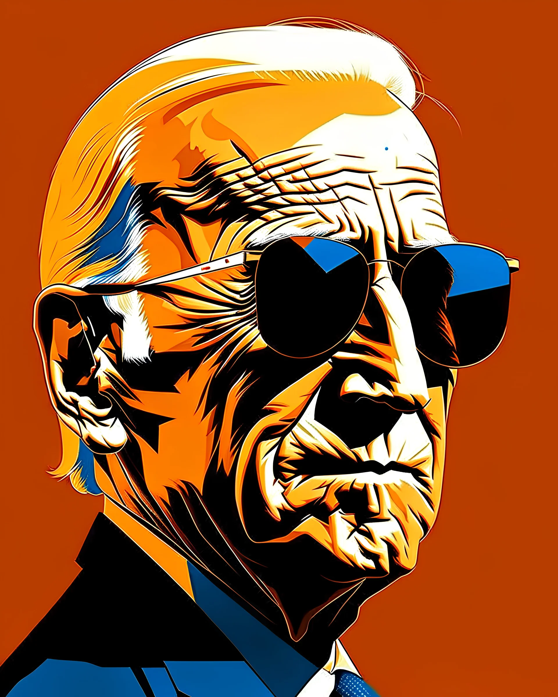 Biden Art illustration sunglasses