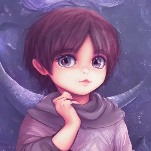 super sweet and mega cute male human toddler, super sweet and mega cute epic human fantasy king, crystal clear ice, majestic, ominous, art background, intricate, masterpiece, expert, insanely detailed, 4k resolution, retroanime style, cute big circular reflective eyes, cinematic smooth, intricate detail , soft smooth lighting, vivid dramatic colors, painted Rena