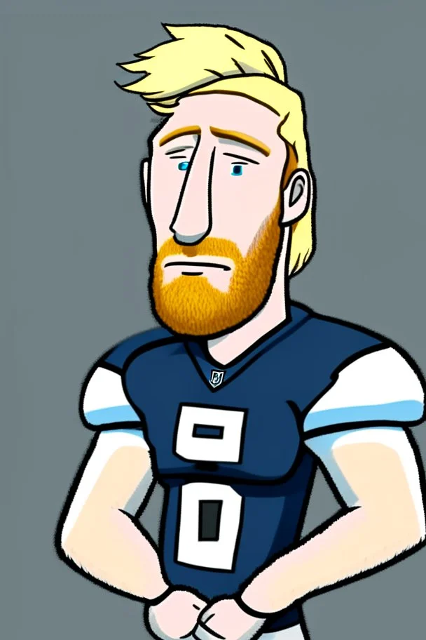 Tim Ream American football player cartoon 2d