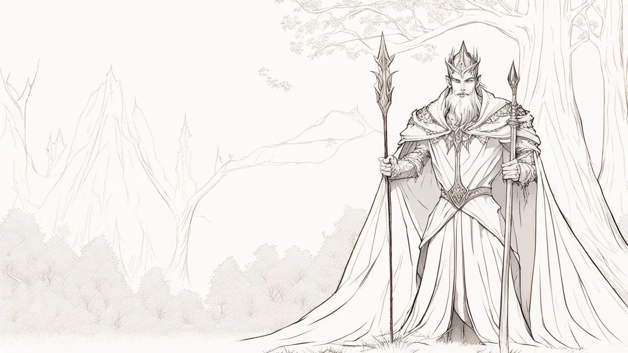 elf king in the forest