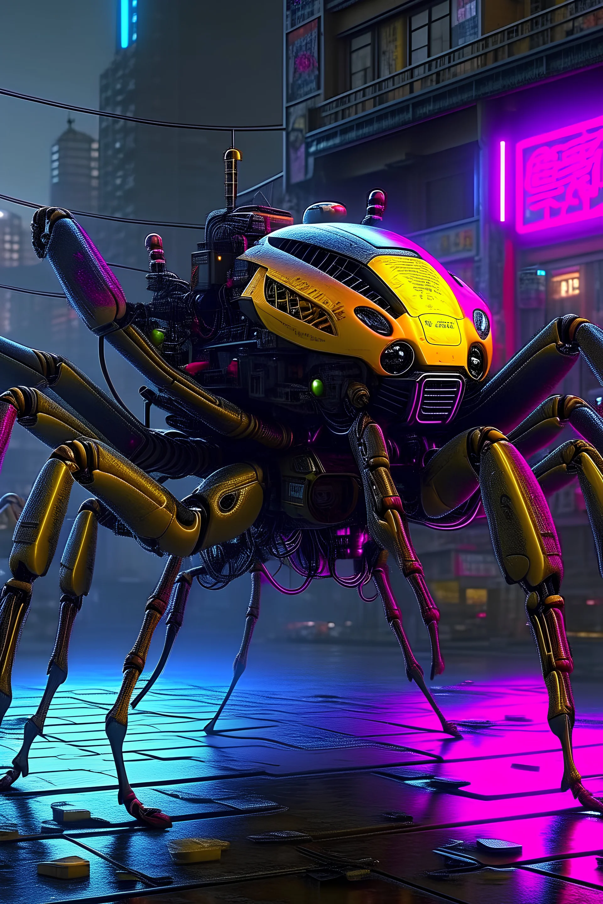 Cyberpunk spider is a game.