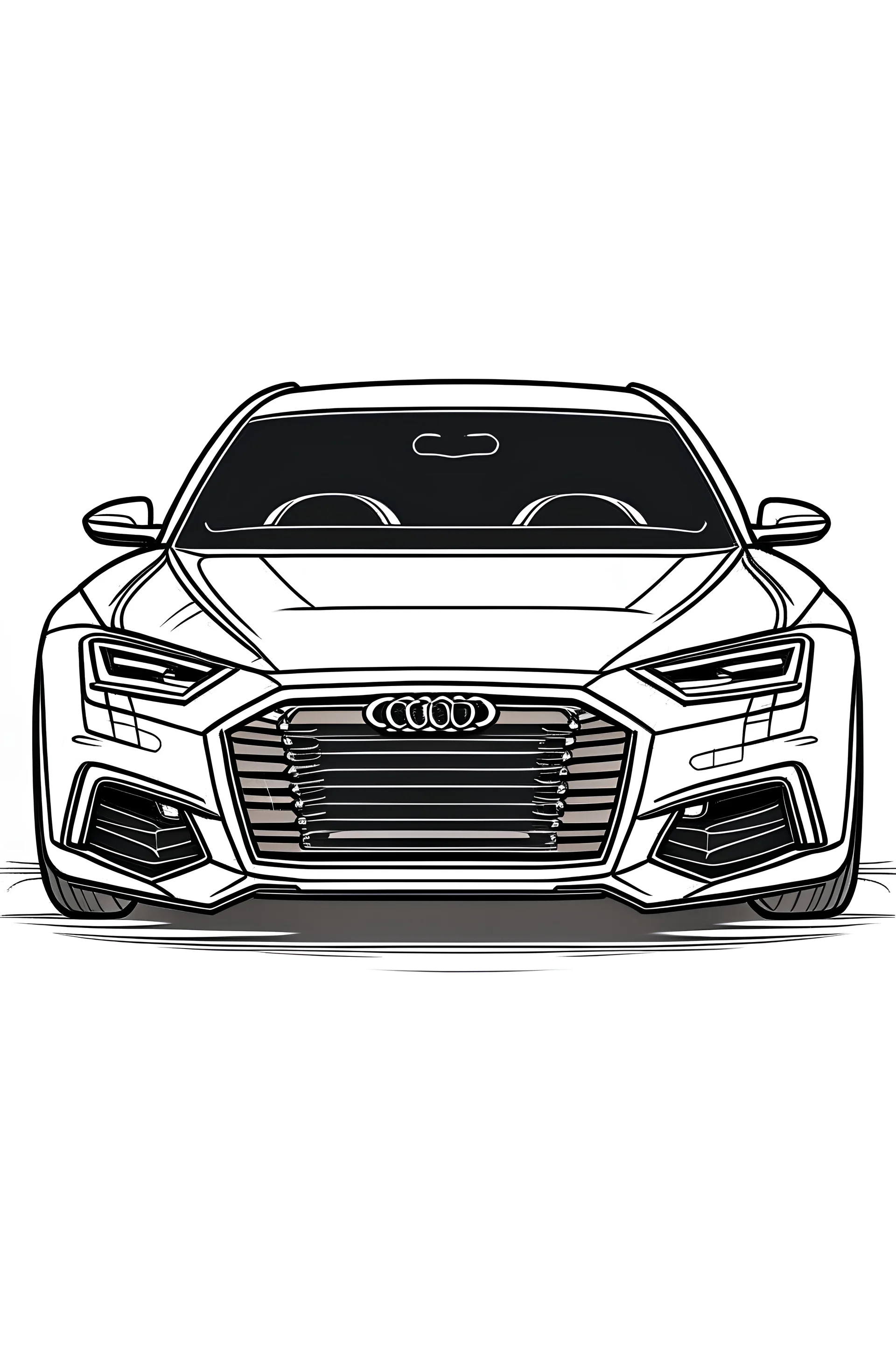 Q7 Audi Cars Coloring Pages : Bulk Color