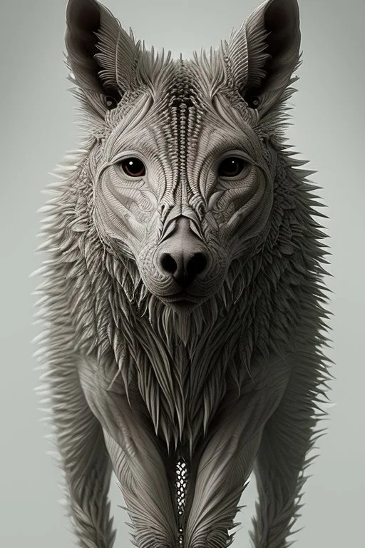 half-animal half-human creature,intricate, realistic, digital art, meticulously detailed