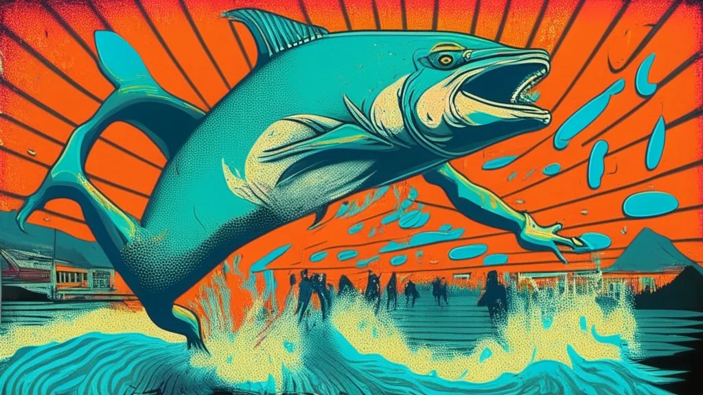 The Salmon Dance; lowbrow; pop art