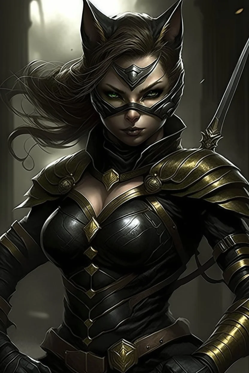 Cat woman warrior